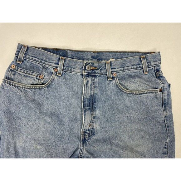 VINTAGE Levi's 550 Relaxed Fit Denim Jeans Men 34 X 31 Blue Tag Size 36 x 32 - Picture 3 of 14